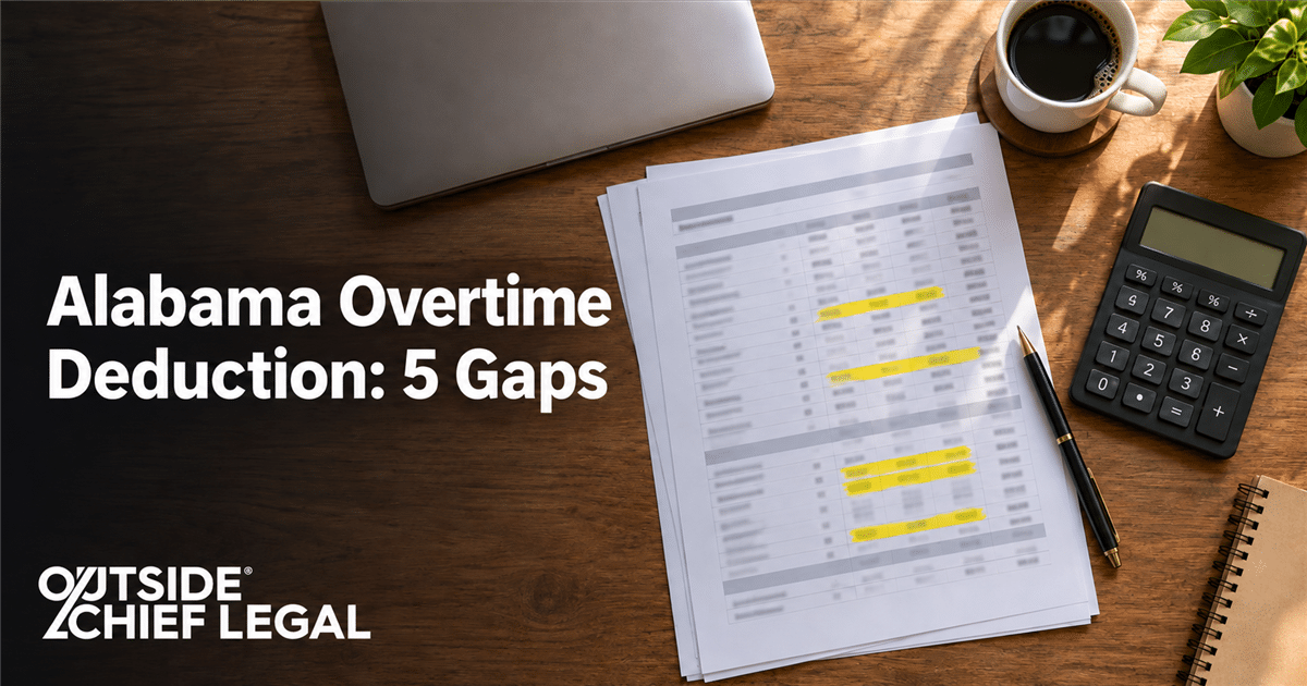 Payroll report on a desk showing overtime hours, illustrating the Alabama overtime deduction for employers.